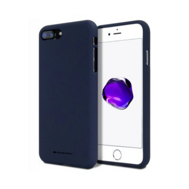 iPhone 7 Plus Compatible Case Cover With Soft Feeling Jelly Silicon - Navy